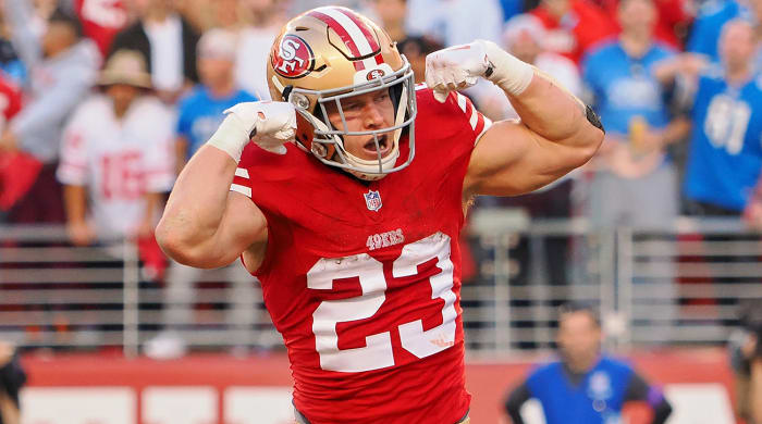 San Francisco 49ers running back Christian McCaffrey